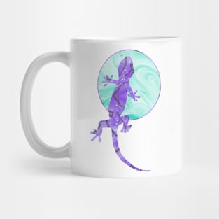 Cool Blue Lizard Moon Mug